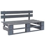 Salon de jardin meuble d'extérieur ensemble de mobilier palette 4 pièces avec coussins pin imprégné de gris 02_0018396