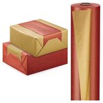 Papier cadeau kraft réversible noir / argent 70 cm x 50 m