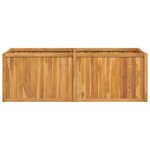 vidaXL Lit surélevé 150x50x50 cm bois massif de teck