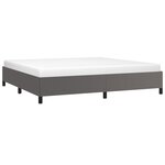 vidaXL Cadre de lit sans matelas gris 200x200 cm similicuir