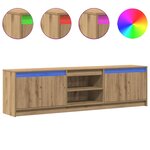 vidaXL Unites TV 2 Pièces Marron 180 x 34 x 50 cm Bois d'ingénierie