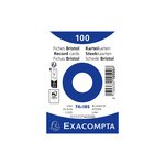 Paquet 100 Fiches Sous Film - Bristol Uni Non Perforé 74x105mm - Blanc - X 40 - Exacompta