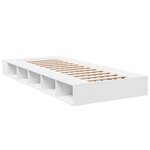vidaXL Cadre de lit sans matelas blanc 100x200 cm