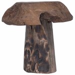 vidaXL Tabouret Naturel 35 x 35 x 35 cm Bois de teck massif