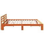 vidaXL Cadre de lit Marron 180 x 200 cm Bois de pin massif