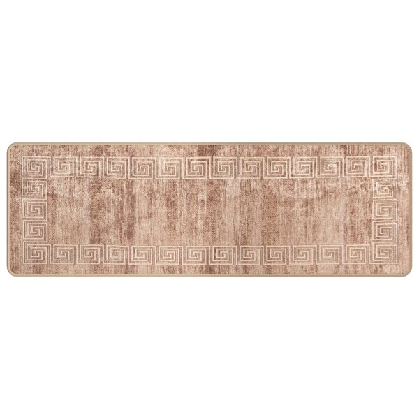 vidaXL Coureur de Tapis MARSA Blanc 50 x 150 cm Polyester et PVC