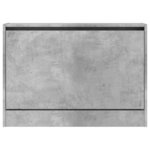 vidaXL Armoire à chaussures gris béton 80x21x57 cm bois d'ingénierie