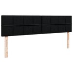 VidaXL Cadre de lit ottoman avec matelas noir 160x200 cm tissu