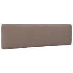 vidaXL Canapé central palette de jardin Gris Bois de pin imprégné