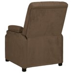 vidaXL Fauteuil inclinable marron tissu microfibre
