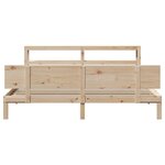 vidaXL Cadre de lit avec tête de lit 200x200 cm Bois de pin massif
