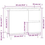 vidaXL Armoire de salle de bain gris béton 65x33x60 cm