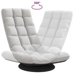 VidaXL Fauteuil de sol pivotant gris nuage 70x51x79 cm tissu