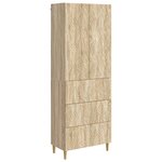 vidaXL Ensemble de Meubles 2 Pièces Chêne Sonoma 66 x 34 5 x 90 cm