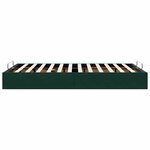 vidaXL Cadre de lit ottoman sans matelas vert foncé 120x190 cm velours