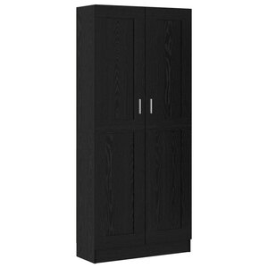 vidaXL Bibliothèque Chêne noir 82 5 x 30 5 x 185 cm Bois d'ingénierie