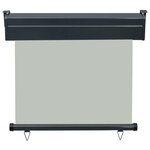 vidaXL Auvent latéral de balcon 85x250 cm Gris