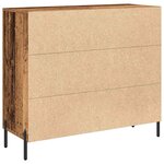 vidaXL Buffet Bois ancien 90 x 34 x 80 cm Bois d'ingénierie