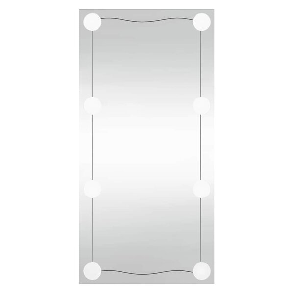 vidaXL Miroir mural avec lumières LED 30x60 cm verre rectangulaire