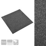vidaXL Tapis 20 pc Anthracite 50 x 50 cm 100  Polypropylène
