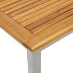 vidaXL Tables de jardin Naturel et gris 45 x 45 x 38 cm
