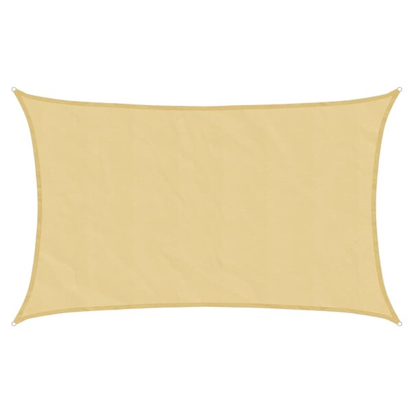 vidaXL Voile d'ombrage sable 8x5 m 100   polyester oxford