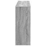 vidaXL Table console Gris Sonoma 155 x 29 x 74 cm Bois d’ingénierie