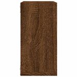 vidaXL Étagères murales sous forme cube 4 Pièces chêne marron 30x15x30cm