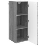 vidaXL Armoire Murale Sonoma gris 33 x 34 5 x 90 cm Bois d'ingénierie