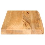 vidaXL Dessus de table à bord vivant 60x40x2 5 cm bois massif manguier
