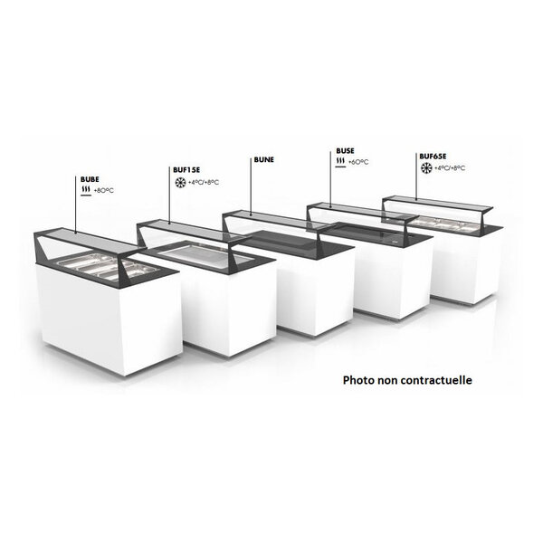 Buffet de service chaud bain-marie avec bacs - 1300x700 mm - sayl -  - acier inoxydable 1300x700mm