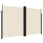vidaXL Auvent latéral rétractable crème 200x1000 cm