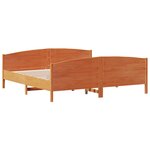 vidaXL Cadre de lit sans matelas cire marron 180x200cm bois pin massif