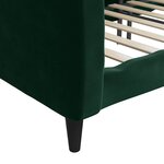 vidaXL Lit de repos sans matelas vert foncé 100x200 cm velours