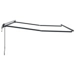 vidaXL Auvent Anthracite 3 5 x 2 5 m Métal