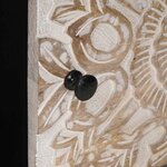 vidaXL Table basse Blanc 80 x 50 x 40 cm Bois de mangue massif