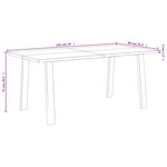 vidaXL Table à manger 150x90x75 cm bois d'acacia solide
