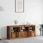 vidaXL Buffet Bois ancien 162 x 37 x 67 cm Bois d'ingénierie