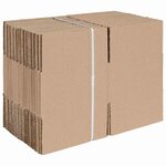 vidaXL Boîte Pliable avec stockage 50 Pièces Marron 15 x 15 x 8 cm Carton
