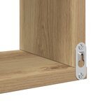 vidaXL Étagère d'angle murale chêne artisanal 40x40x49 5 cm