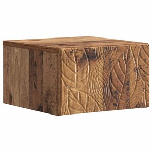 vidaXL Table d'appoint murale Bois ancien 34 5 x 33 x 20 cm