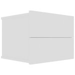 vidaXL Table de chevet Blanc 40x30x30 cm Bois d'ingénierie