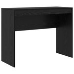 vidaXL Bureau avec tiroir avec étagère avec stockage 2 Pièces Chêne noir
