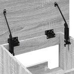 vidaXL Pupitre avec roues et tiroir sonoma gris bois d'ingénierie