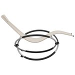 vidaXL Chaise longue pour enfants Acier Crème