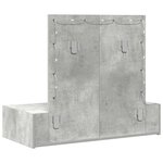 vidaXL Table de Toilette Gris 83 x 40 x 70 cm Bois d'ingénierie