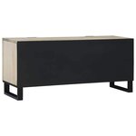 vidaXL Meuble TV Blanc 105 x 33 x 46 cm bois de manguier massif