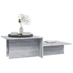 Vidaxl table basse sonoma gris 111 5x50x33 cm bois d'ingénierie