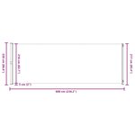 vidaXL Auvent latéral rétractable de patio 220x600 cm Noir