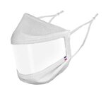 Masque transparent blanc uns1 50 lavages made in france pour enfant